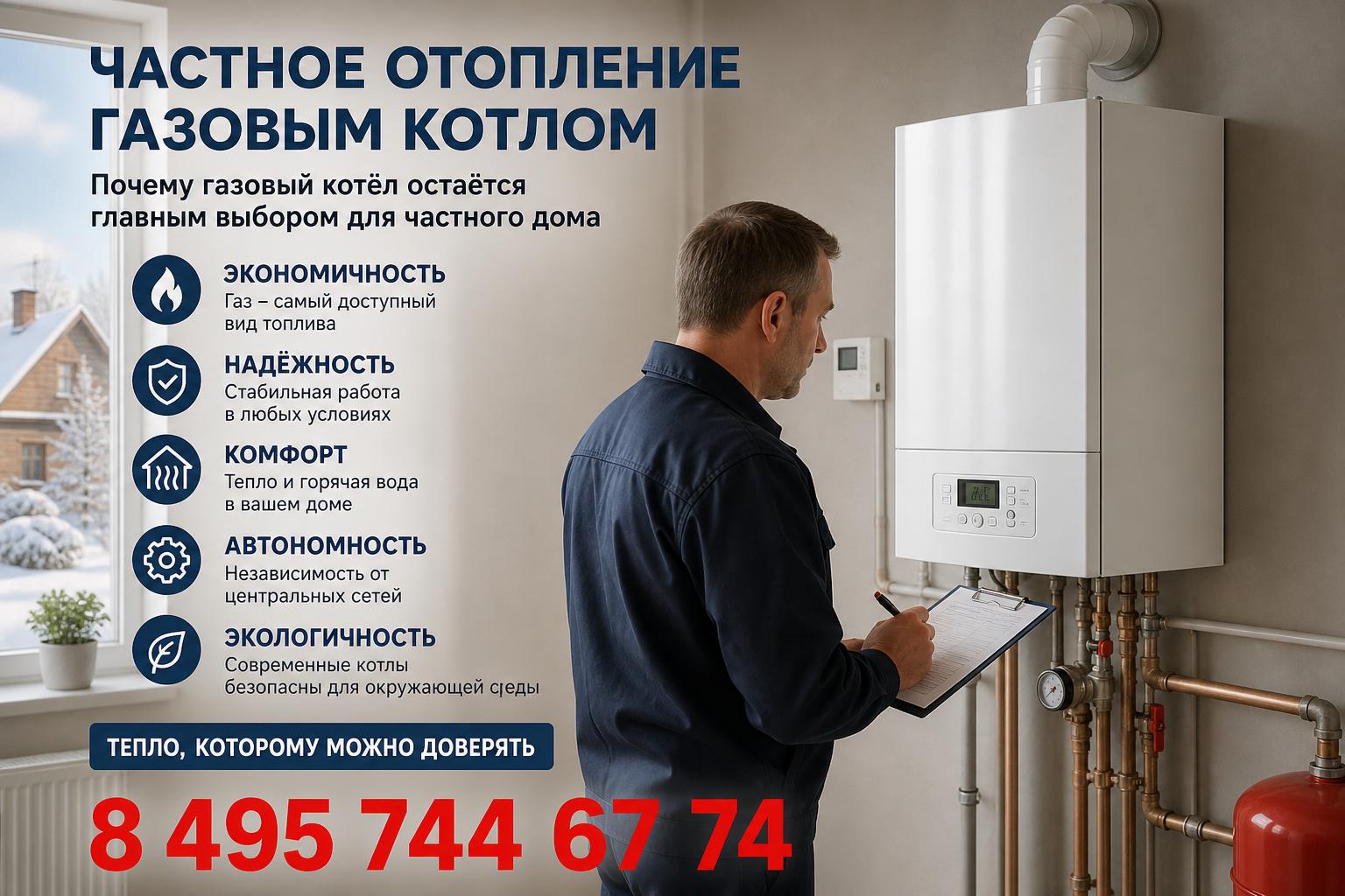 Почему газовый котёл остаётся главным выбором для частного дома