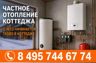 Частное отопление коттеджа: монтаж