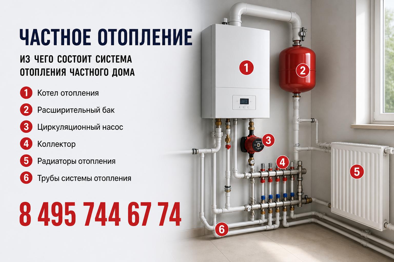 Из чего состоит система отопления частного дома Из чего состоит система отопления частного дома