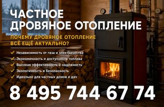 Частное дровяное отопление