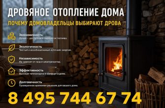 Дровяное отопление дома