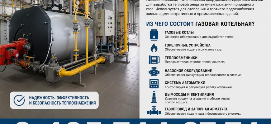 Газовая котельная: монтаж, ремонт и модернизация