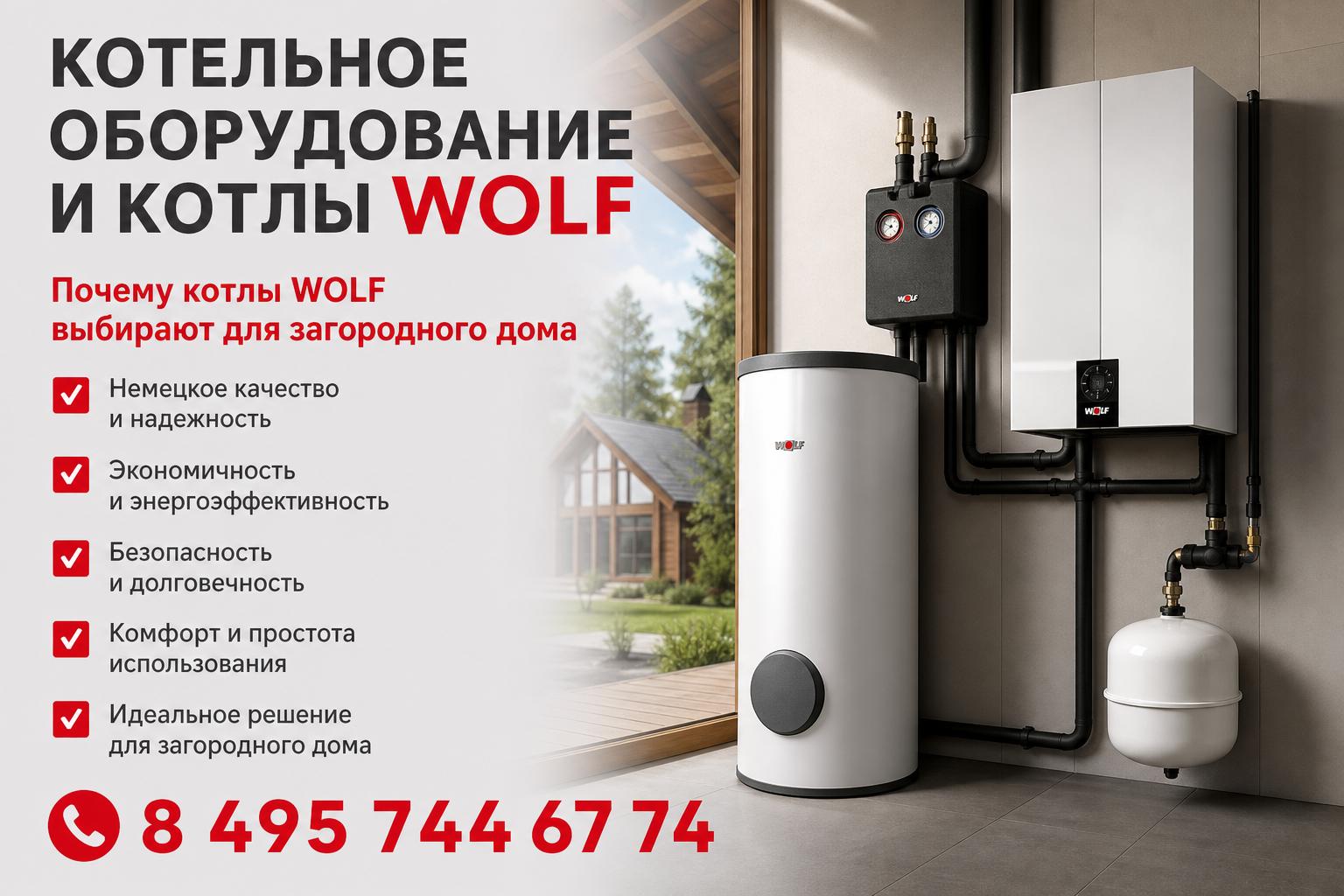 Почему котлы WOLF выбирают для загородного дома Почему котлы WOLF выбирают для загородного дома
