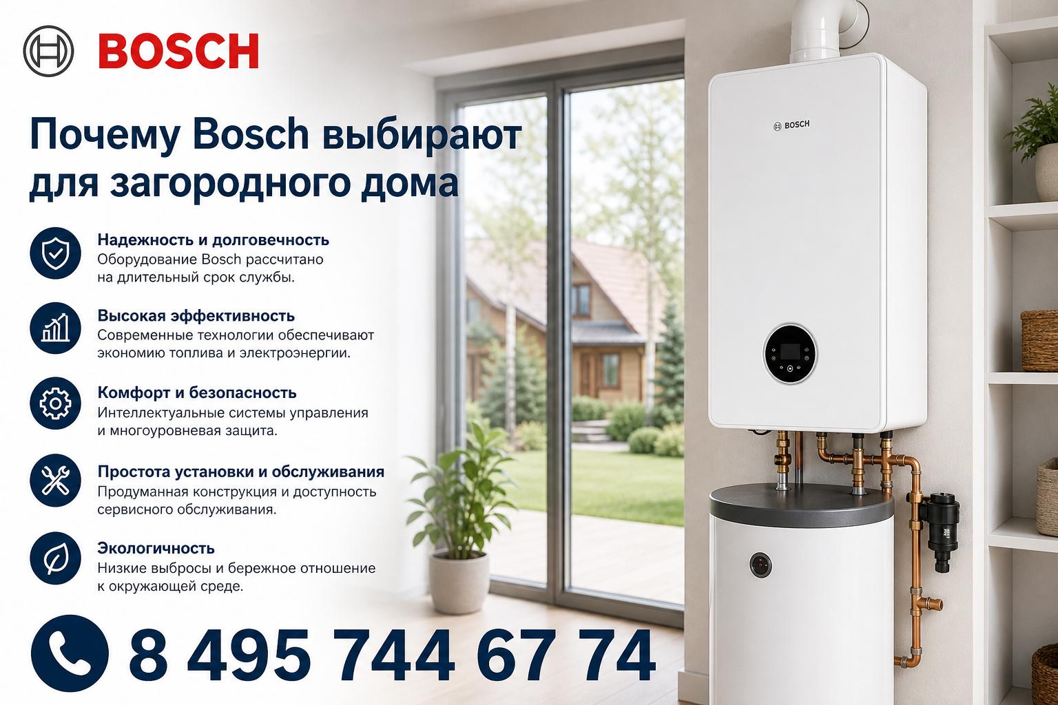 Почему Bosch выбирают для загородного дома Почему Bosch выбирают для загородного дома