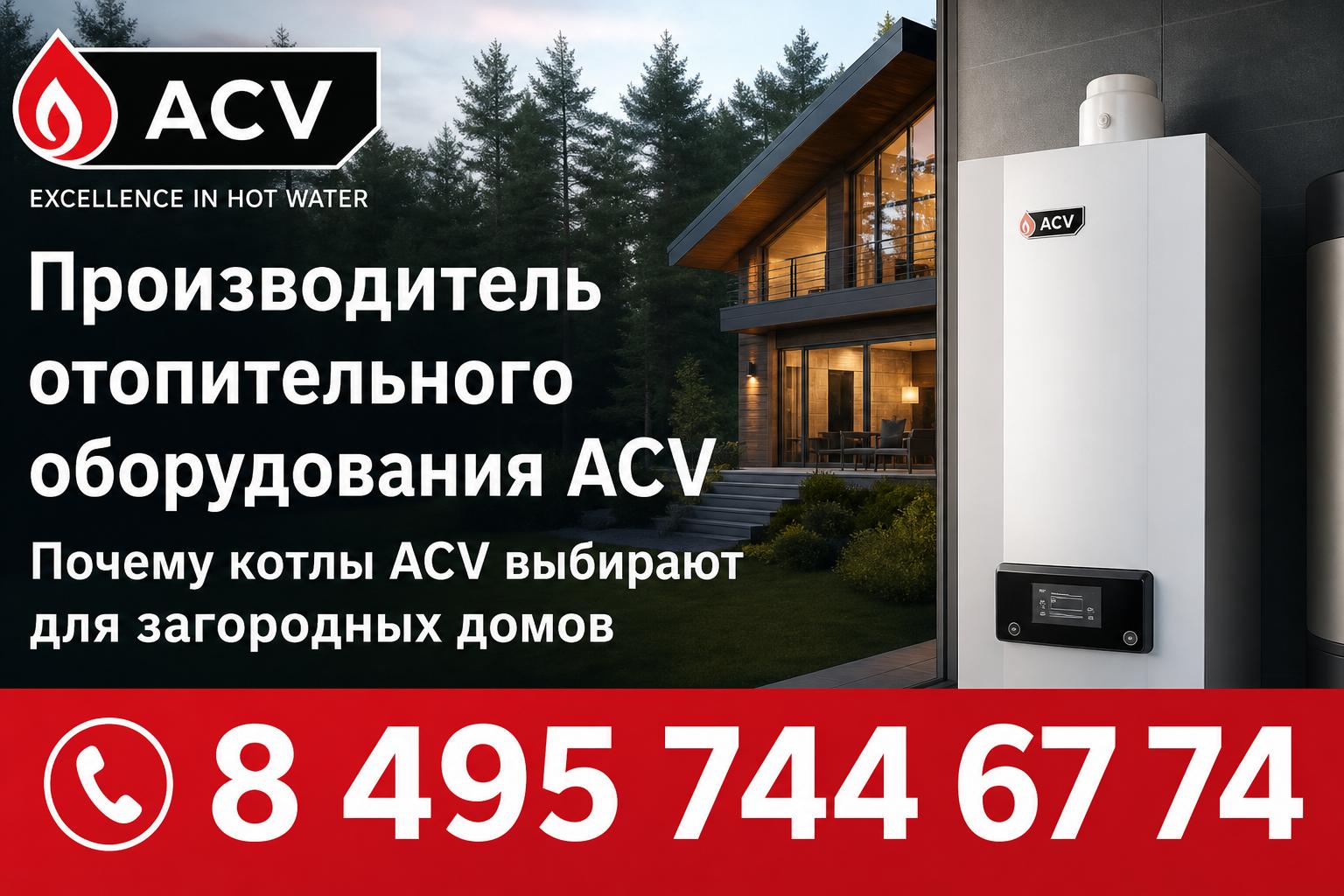 Почему котлы ACV выбирают для загородных домов