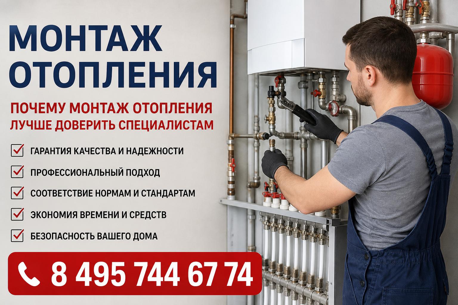 Почему монтаж отопления лучше доверить специалистам Почему монтаж отопления лучше доверить специалистам