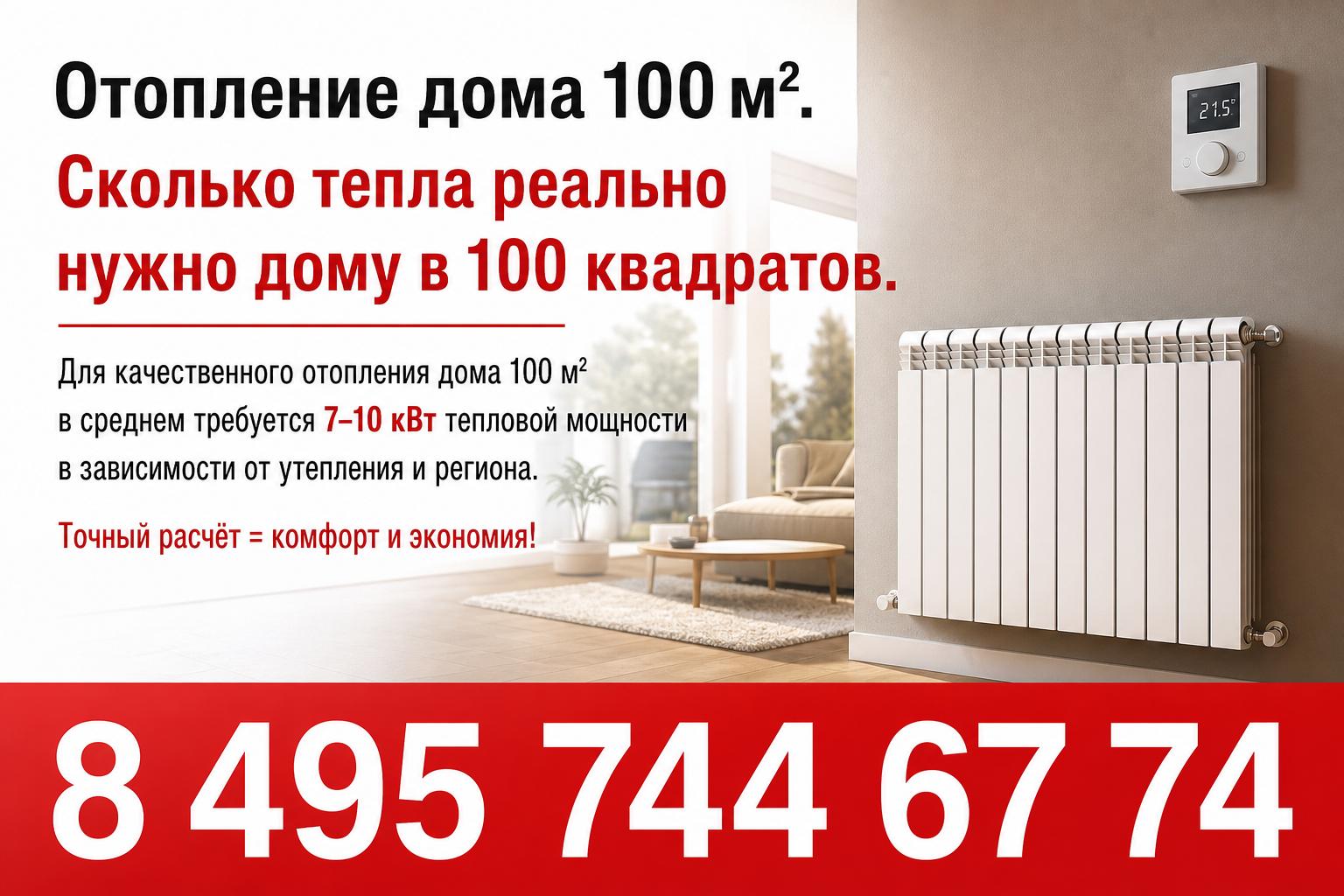 Сколько тепла реально нужно дому в 100 квадратов Сколько тепла реально нужно дому в 100 квадратов