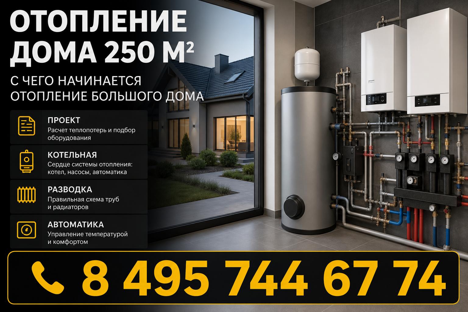 С чего начинается отопление большого дома С чего начинается отопление большого дома