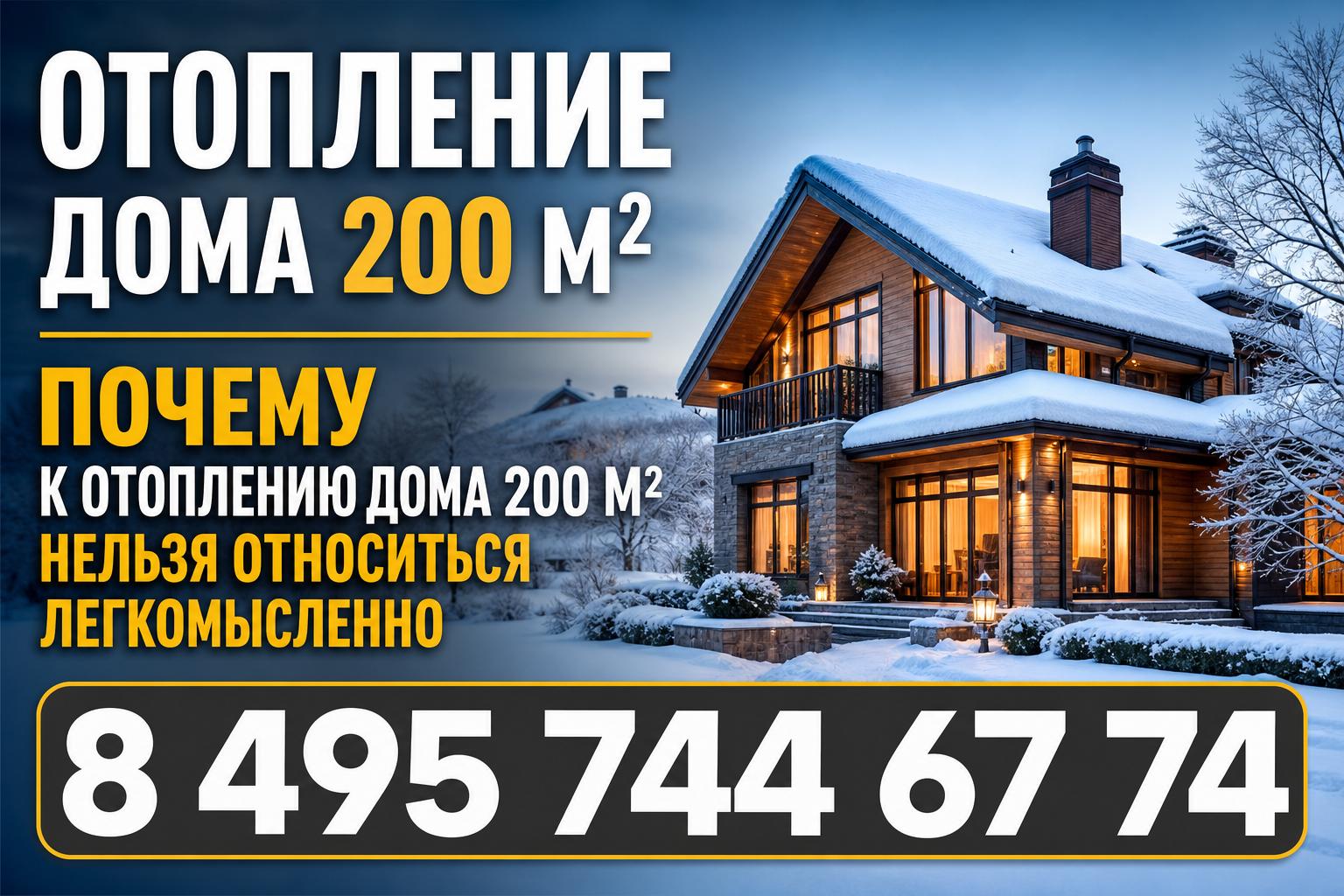 Почему к отоплению дома 200 м² нельзя относиться легкомысленно Почему к отоплению дома 200 м² нельзя относиться легкомысленно